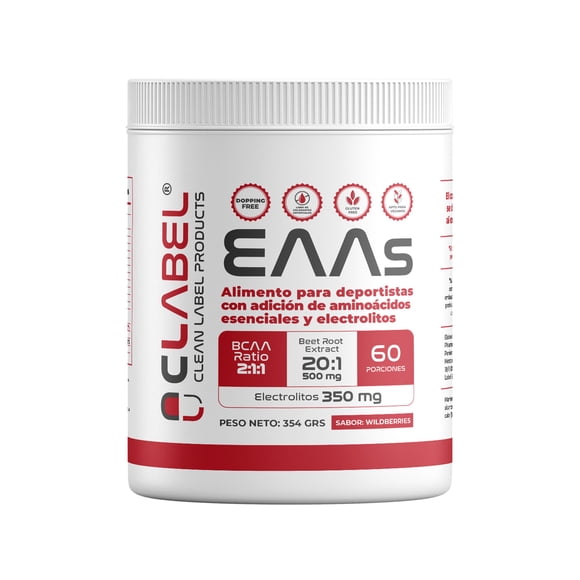 EAAs Aminoácidos Bcaa + Electrolitos + Betarraga 60 servicios