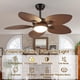 thumbnail image 2 of Ventilador de techo Wiviniya Tropical de 44 pulgadas con luces y control remoto, 2 of 3