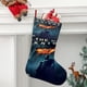 thumbnail image 2 of El Caballero Oscuro Tema: Calcetines de Navidad, fino lino blanco para colgar en escaleras y chimenea, decoración navideña para el hogar, regalo de Navidad.54cm×38cm, 2 of 5