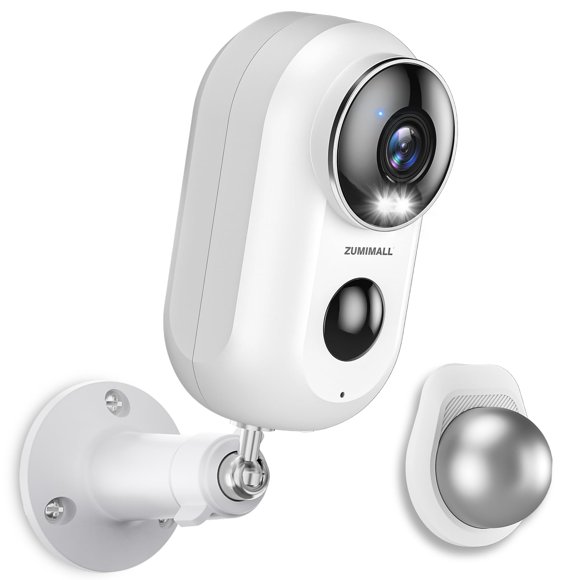 Cámara de seguridad ZUMIMALL Wireless Outdoor 2K Color Night Vision