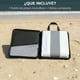 thumbnail image 4 of Toalla Microfibra Playa + Bolso Viaje 160x90 Cm Xl Gimnasio Grande Az Gris Verano, 4 of 9
