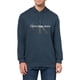 thumbnail image 1 of Sudadera con capucha Calvin Klein para hombre, con el logotipo del monograma, mezcla de algodón, 1 of 3