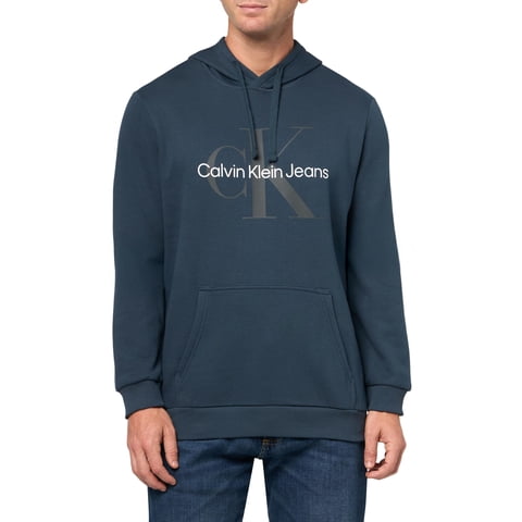 Sudadera Con Capucha Calvin Klein Para Hombre, Con El Logotipo Del Monograma, Mezcla De Algodón