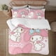 thumbnail image 1 of My Melody 3-Piece Bedding Set For Kids Boys Girls Adult Cartoon Warm Cute Fashion Holiday Present Gift Bed Sheets, 1 of 5