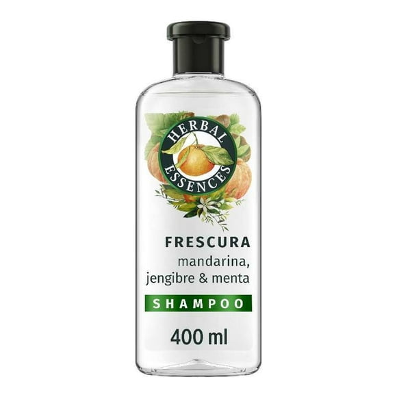 Shampoo Herbal Essences Frescura Mandarina, Jengibre y Menta, 400 ml