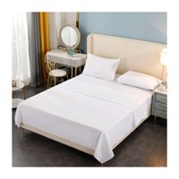 Genérico - Juego De Sábanas 500 Hilos King - Blanco