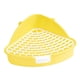 thumbnail image 4 of Bandeja de arena para conejos, orinal de Animal PEQUEÑO, entrenador, jaula antisalpicaduras, caja de cama para inodoro, fácil de limpiar para animales , AMARILLO, 4 of 5