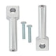 thumbnail image 3 of Kit elevador de manillar de motocicleta universal para motocross, plata, 22/25mm, 3 of 3