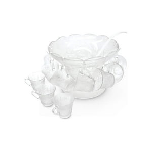 Genérico - Set De Ponchera De Vidrio Para Compartir Momentos Especiales (27 Piezas)