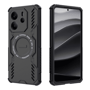Funda Foxdock Para Xiaomi Redmi Note 14 4G , Magnética, Resistente A Golpes, Con Soporte, Unisex, Carga Inalámbrica
