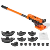 Dobladora De Tubos Vevor 3/8-1 Od Manual Con 7 Troqueles De Doblado