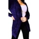 thumbnail image 2 of Tapado Mujer Chenille Toda Temporada Broche Colores Q755, 2 of 2