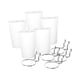 thumbnail image 2 of 5 contenedores de tablero perforado con ganchos, tazas con anillos, fáciles de instalar para diversas herramientas, accesorios de almacenamiento, cest Blanco, 2 of 5