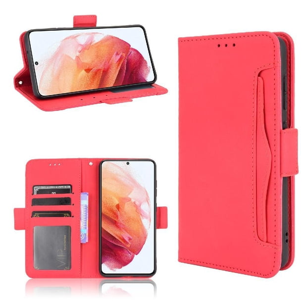 Funda Tipo Billetera FOXDOCK para Samsung Galaxy S21 FE 5G – Tapa Flip con Tarjetero