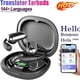 thumbnail image 2 of Auriculares de traducción AI en tiempo real, traductor de 144 idiomas, auriculares inalámbricos de oído abierto para viajar, negocios y aprendizaje de idiomas, 2 of 9
