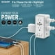 thumbnail image 2 of Protector Contra Sobretensiones Sharp Power Strip USB 6 Enchufes 3 USB, 2 of 3