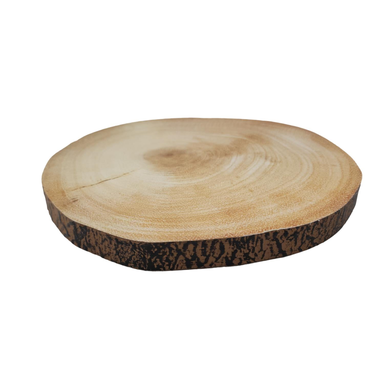 Fliperex - Soporte Base Para Ollas Calientes Diseño Tronco De Madera S Beige