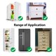 thumbnail image 4 of Cerradura para refrigerador BAOWEIJD, 2 unidades, seguridad infantil con llaves, 4 of 6