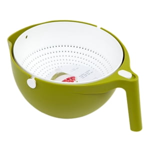 Bothyi - Colador De Drenaje Giratorio Utensilios De Cocina Tamices Para Uvas Zanahorias Verde