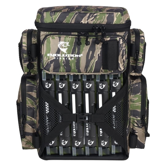 Mochila Evolution Outdoor 46 cm Camuflaje Tigre 6 Bandejas