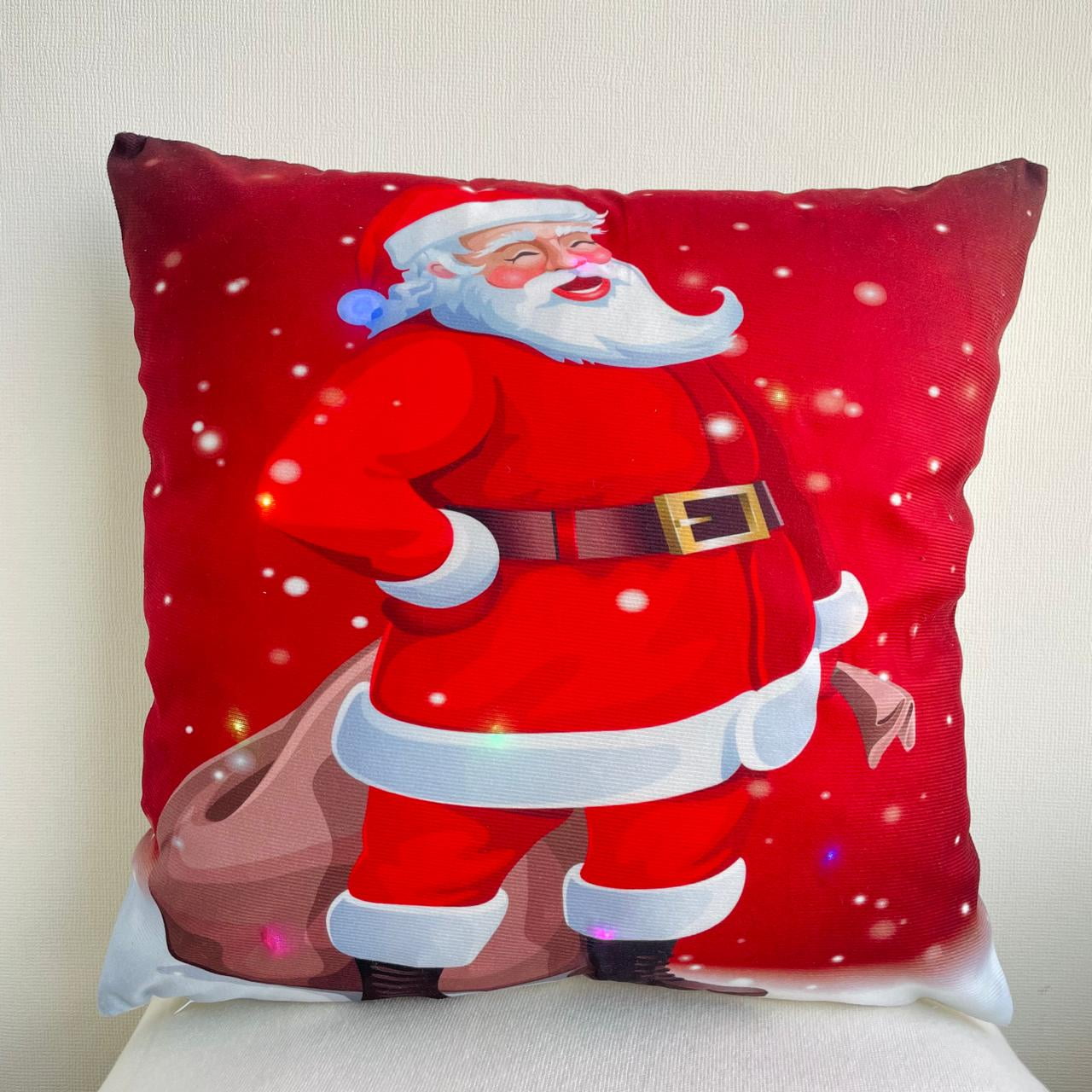 Todo Hogar Santiago De Chile - Pack De 2 Fundas De Cojines Navideños Con Luces Led - 11