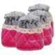 thumbnail image 3 of 4 piezas antideslizante silla pierna protectores de piso gorras calcetines de tela rosa fuerte, 3 of 5
