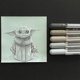 thumbnail image 4 of Lápices Gel Gelly Roll  Moonlight 5 Col Grises, 4 of 5
