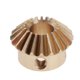 thumbnail image 3 of 1 Engranaje cónico de latón Modulus 20th, 5 a 6.35mmhole 8mm Hole M4x2 Copper, 3 of 5