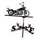 thumbnail image 2 of Adorno De Jardín De Veleta De Motocicleta De Metal Inoxidable Negro, 2 of 5