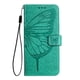 thumbnail image 2 of Funda cartera mariposa para Samsung Galaxy A10 con soporte y ranuras para tarjetas Verde, 2 of 5