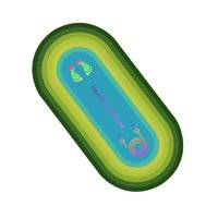 Magideal - Colchoneta De Cuerda Para Saltar, Cojín Absorbente De Golpes, Colchoneta Para Ejercicios Físicos Extra Gruesa, Colchoneta De Yoga Para Deportes En Int Verde