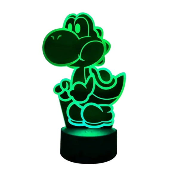 Lampara Ilusion 3d Yoshi De 7 Colores Base Touch