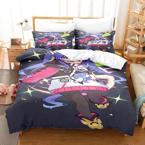 Uma Musume Pretty Derby Turbo Bedding Set,Duvet Cover Bed Set Quilt Cover, Size Boys Girls Adults Bed Sheets