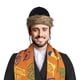 thumbnail image 2 of Sombrero mini shtreimel azul para disfraz de Purim, 2 of 2