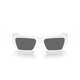 thumbnail image 4 of Anteojos de Sol Versace Rectangulares con Montura Blanca y Lentes Gris Oscuro 54 mm, 4 of 5