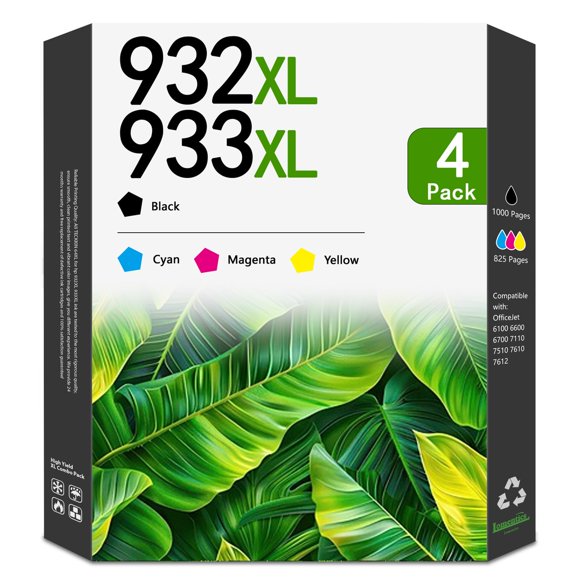 Cartucho de tinta LOMENTICS 932XL/933XL pack de 4 (CMYK)
