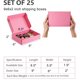thumbnail image 2 of Juego de 25 cajas de envío Yidomto 23x15x5 cm rosa, 2 of 6