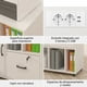 thumbnail image 4 of Mueble De Oficina Archivador Con Llave Con Rueda Con Enchufe Blanco, 4 of 8