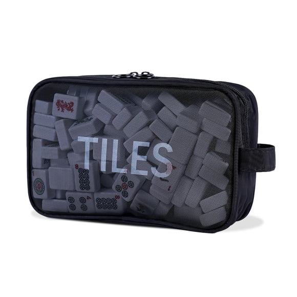 Bolsa Para Fichas De Mahjong Para 166 Fichas 23 X 15 X 8 Cm