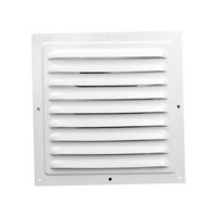 Magideal - Cubierta De Rejilla De Ventilación Cuadrada De Aluminio Aleación Para Aire Con Rejilla Antirretorno Fácil Instalación Adecuada Para Baño Hogar Oficina 20 Centímetros