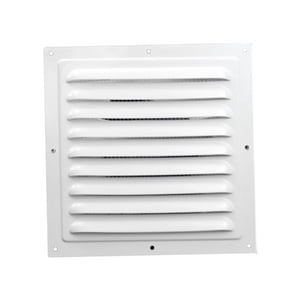 Magideal - Cubierta De Rejilla De Ventilación Cuadrada De Aluminio Aleación Para Aire Con Rejilla Antirretorno Fácil Instalación Adecuada Para Baño Hogar Oficina 20 Centímetros