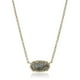 thumbnail image 1 of Collar Kendra Scott 4217710682 Signature Elisa Gold Plated Platinum Drusy Pendant Necklace, 1 of 2