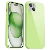 Funda De Silicona Svanove Para Iphone 15 De 6.1 Pulgadas, Color Verde Claro