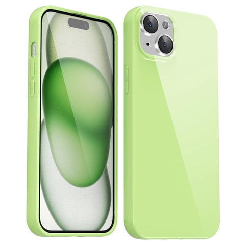Funda De Silicona Svanove Para Iphone 15 De 6.1 Pulgadas, Color Verde Claro