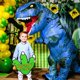 thumbnail image 4 of Disfraz inflable de dinosaurio Piamif para adulto, T-Rex, azul, Halloween, 4 of 7
