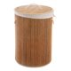 thumbnail image 1 of Cesto De Ropa Bambu Con Tapa Material Resistente Redondo Beige, 1 of 3