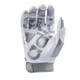 thumbnail image 3 of Guantes de fútbol adidas ADIFAST 3.0 para adultos, color blanco y plateado, 3 of 4
