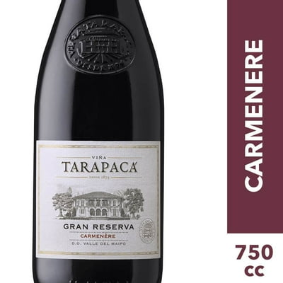 Vino Tinto Tarapacá Gran Reserva Carmenere Botella