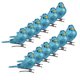 thumbnail image 4 of 12pcs mini pájaros decorativos artificiales de la espuma de bling para el azul del jardín de los artes, 4 of 5