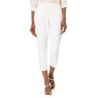 Pantalones Tommy Hilfiger Con Forma De Sloane Recortado, Tobillo Marfil, Talla 4, Para Mujer